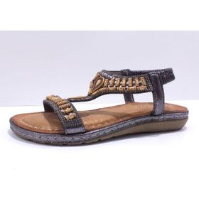 Guja 24Y152-17 Gri Taşlı Comfort Kadın Sandalet