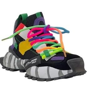 Guja 24Y303-1 Siyah Kadın Renkli Premium Sneaker Spor Ayakkabı