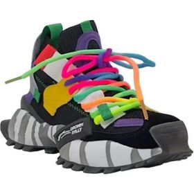 Guja 24Y303-1 Siyah Kadın Renkli Premium Sneaker Spor Ayakkabı