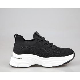 Guja 25Y309 Siyah Kadın Premium Triko Taşlı Sneaker Spor Ayakkabı