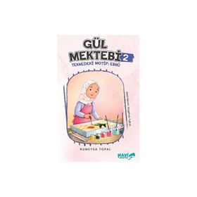 Gül Mektebi 2 Teknedeki Motif Ebru Mavi Uçurtma Yayınları