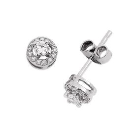 Gülaylar 10219-6076 0.29 Karat Pırlanta Tektaş Küpe