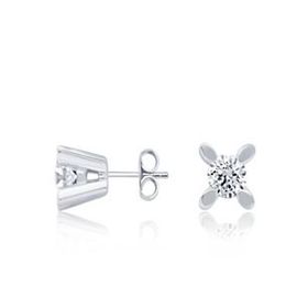 Gülaylar 10219-6076 0.36 Karat Pırlanta Tektaş Küpe