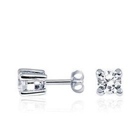Gülaylar 10219-6076 0.38 Karat Pırlanta Tektaş Küpe