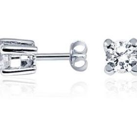 Gülaylar 10219-6076 0.62 Karat Pırlanta Tektaş Küpe