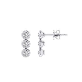 Gülaylar 10219-6165 0.30 Karat Pırlanta Tria Küpe