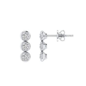 Gülaylar 10219-6165 0.30 Karat Pırlanta Tria Küpe