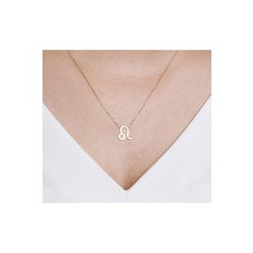 Gülaylar Diamond Line Altın 14 Ayar Aslan Burç Kolye