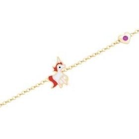 Gülaylar Diamond Line Sarı Altın 14 Ayar Bileklik Çocuk