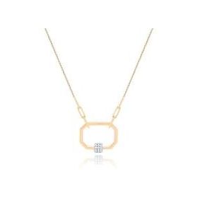 Gülaylar Diamond Line Sarı Altın 14 Ayar Trend Kolye
