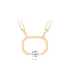Gülaylar Diamond Line Sarı Altın 14 Ayar Trend Kolye
