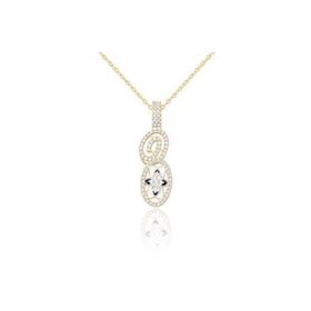 Gülaylar Diamond Line Sarı Altın 14 Ayar Trend Kolye