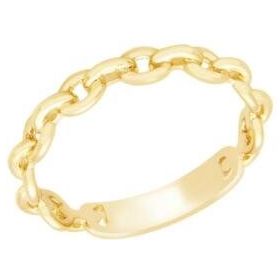 Gülaylar Diamond Line Sarı Altın 14 Ayar Trend Taşsız Yüzük