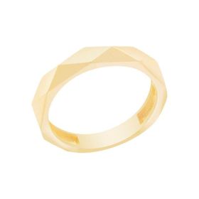 Gülaylar Diamond Line Sarı Altın 14 Ayar Trend Taşsız Yüzük
