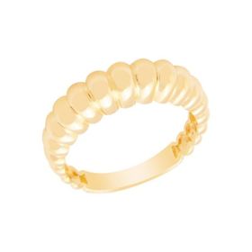 Gülaylar Diamond Line Sarı Altın 14 Ayar Trend Taşsız Yüzük