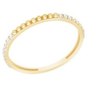 Gülaylar Diamond Line Sarı Altın 14 Ayar Trend Yüzük