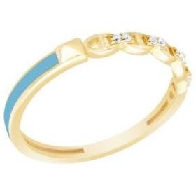 Gülaylar Diamond Line Sarı Altın 14 Ayar Trend Yüzük