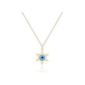 Gülaylar Diamond Line Sarı Altın 14 Ayar Yıldız Kolye