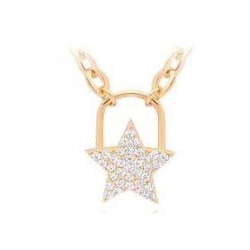 Gülaylar Diamond Line Sarı Altın 14 Ayar Yıldız Kolye