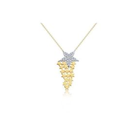 Gülaylar Diamond Line Sarı Altın 14 Ayar Yıldız Kolye