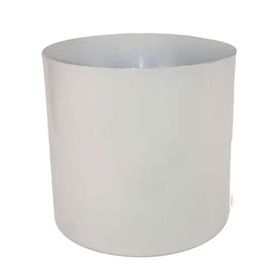 Güleç Yapay Çiçek 25*25*25 Beyaz Metal Saksı