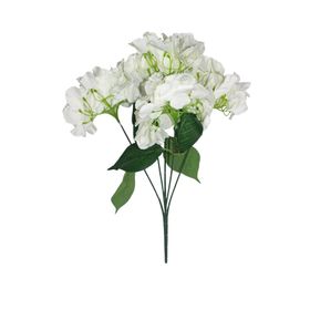Güleç Yapay Çiçek 45 cm Beyaz Yapay Ortanca Çiçeği