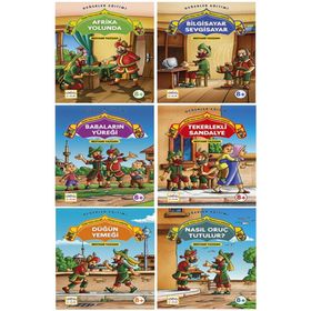 GÜLER YÜZLE TATLI SÖZ HACIVAT'LA KARAGÖZ (6 KITAPLIK SET) - BESTAMI YAZGAN