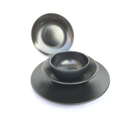 Gulhanile Mat Siyah 6 Kişilik 24 Parça Yemek Takımı