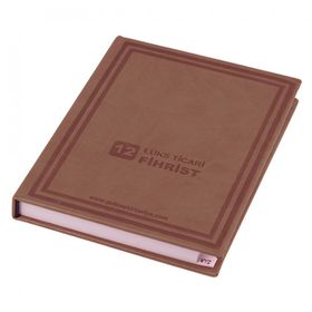 Gülpaş 20x28 12'li Suni Deri Kapak Ticari Fihrist Defter