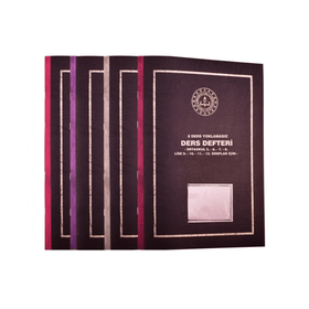 Gülpaş 385 Yoklamasız Plastik 8 Derslik 25x35 cm Defter