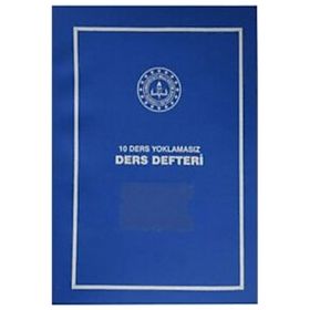 Gülpaş Plastik Kapak 25x35 10 Ders Yoklamasız Ders Defteri