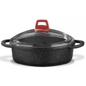 Gülsan 28 cm Granit Döküm Basık Pilav Tenceresi