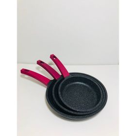 Gülsan 3'lü 18 - 22 - 26 cm. Döküm Tava Seti