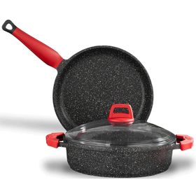 Gülsan GLS 3 Parça 26 cm Granit Döküm Tencere Tava Seti
