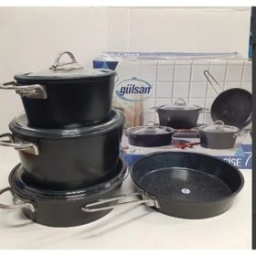 Gülsan Granit Çise 7 Parça Tencere Seti