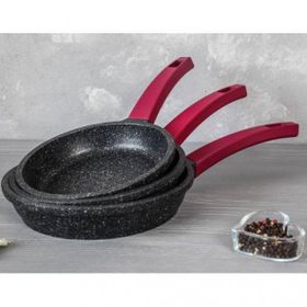 Gülsan Granit Döküm 3lü 18-20-22 cm Tava Seti