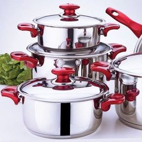 Gülsan Gülsu 9 Parça Çelik Tencere Seti