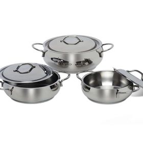 Gülsan Micro Inox 3'lü Çelik Tencere Seti