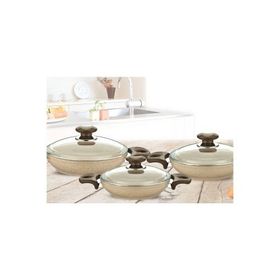 Gülsan Safran 3 Parça 18cm 20cm 22cm Granit Sahan Seti