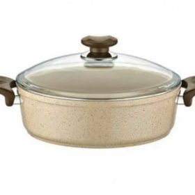 Gülsan Safran Granit 22 cm Basık Pilav ve Karnıyarık Tencere