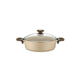 Gülsan Safran Granit 22 cm Basık Pilav ve Karnıyarık Tencere