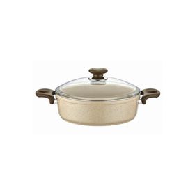 Gülsan Safran Granit 22 cm Basık Pilav ve Karnıyarık Tencere