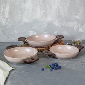 Gülsan Safran Granit 3'lü Tava Seti