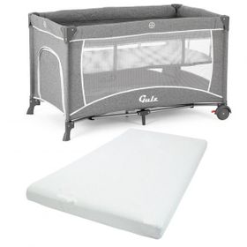Gulz Raftel 70x120 cm Oyun Parkı Bebek Beşiği + Açık Gri Visco Yatak