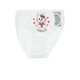 Gümüş 12'li İç Giyim Baskılı Pamuklu Kız Çocuk Slip Külot