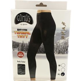 Gümüş 4058 Siyah Termal İçlik Kadın Tayt