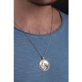Gümüş 925 Ayar Ay Yıldız Kolye
