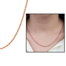 Gümüş 925 Ayar Halat Zincir Kolye