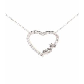 Gümüş 925 Ayar Kalp Kolye