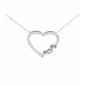 Gümüş 925 Ayar Kalp Kolye